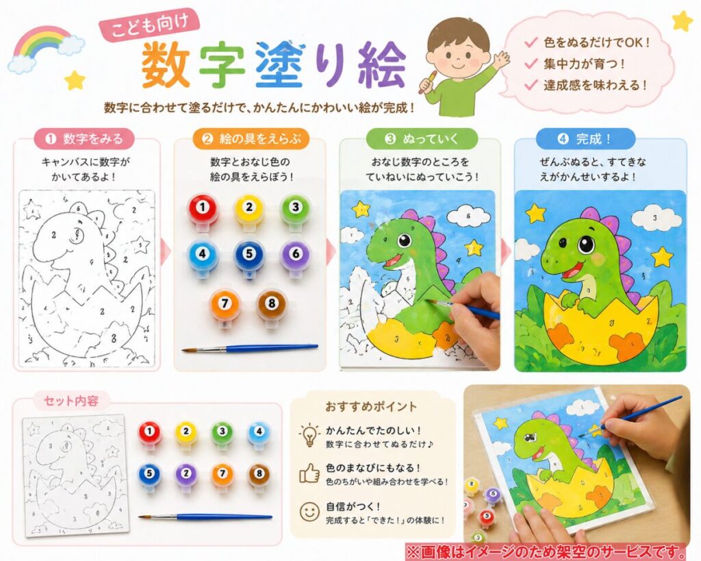 数字 塗り絵 子供
