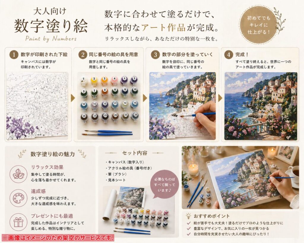 数字 塗り絵 大人