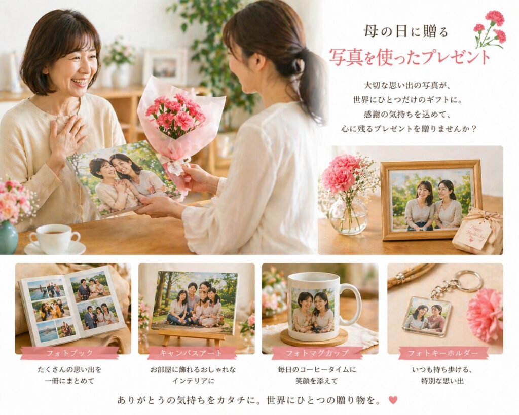 母の日 プレゼント 写真