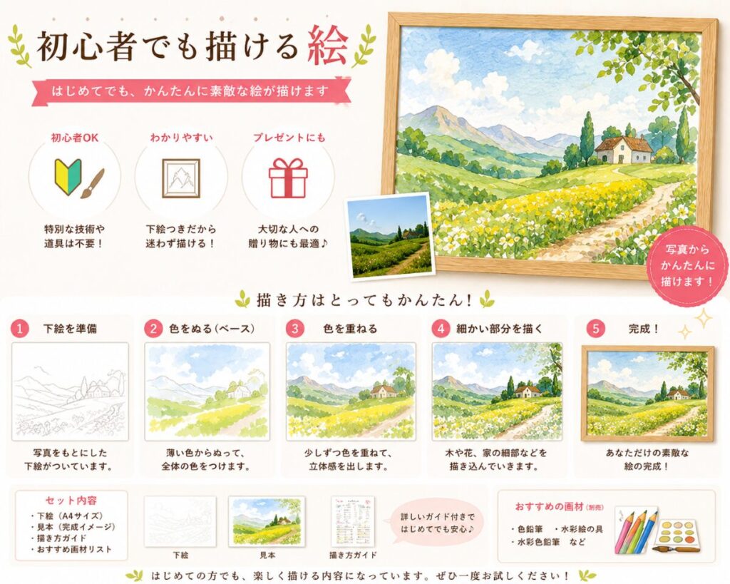 初心者でも描ける 絵