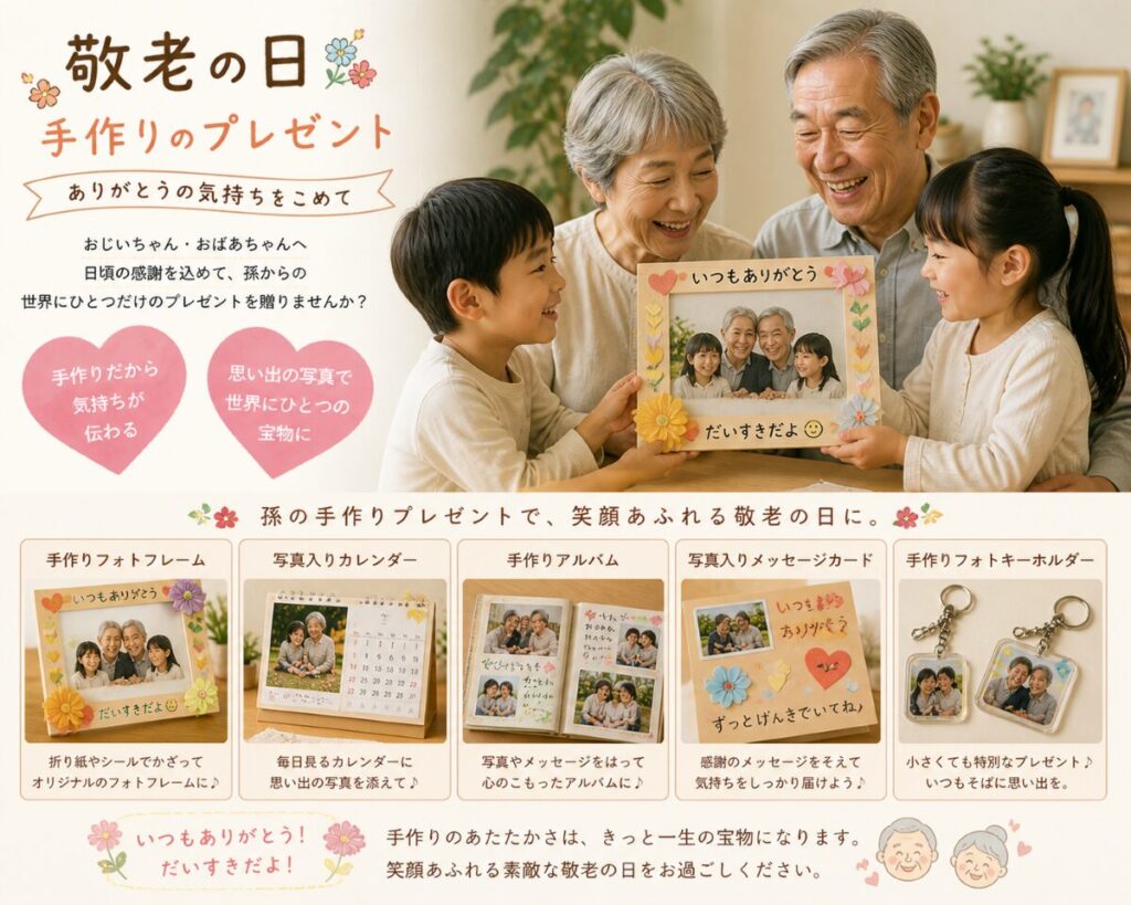 敬老の日 プレゼント 孫 手作り