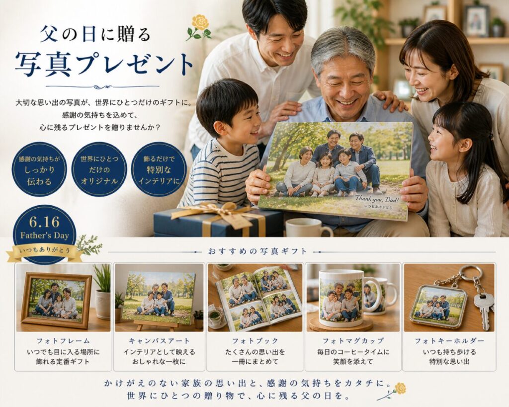 父の日 プレゼント 写真
