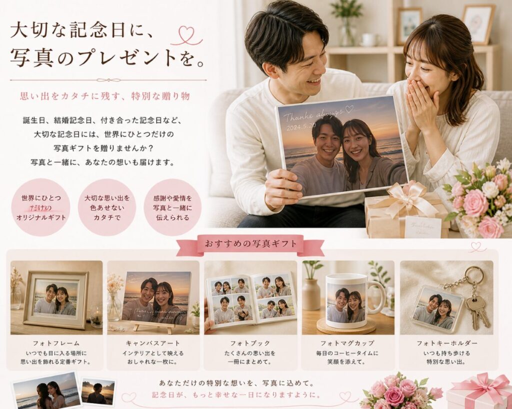 記念日 プレゼント 写真